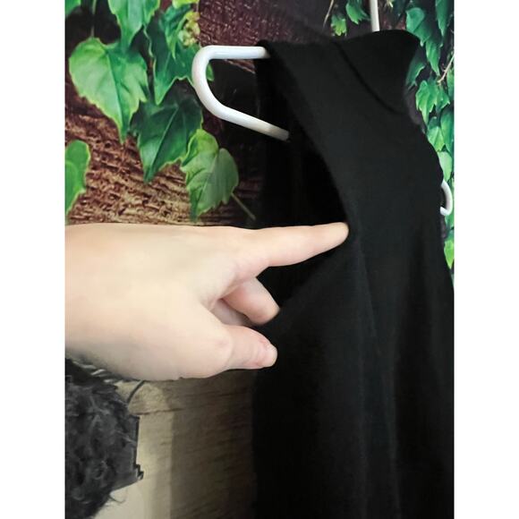 Sam Edelman Turtleneck Sweater with Slip Dress Midi Homecoming Prom Black Sz 0 - Picture 3 of 7